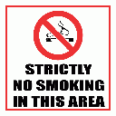 SM3 - Strictly No Smoking Sign