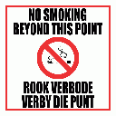 SM8 - No Smoking Beyond This Point Sign