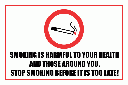 SM20 - Smoking Is Harmful Sign