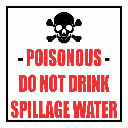 PO6 - Spillage Water Sign