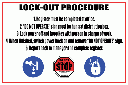 WF6 - Lock-Out Procedure Sign