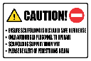 SC7 - Caution Scaffolding Sign