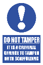 SC14 - Do Not Tamper Sign