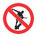 PR15 - No Skateboarding Sign