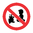 PR21 - No Campfires Sign