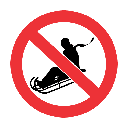 PR23 - No Sledding Sign