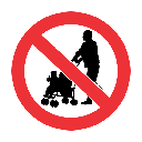 PR26 - No Strollers Sign