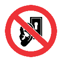 PR37 - No Eavesdropping Sign