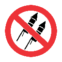 PR41 - No Fireworks Sign