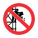 SC22 - No Dumping From Scaffold Sign