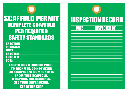 STS11 - Scaffold Permit Tag