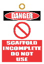 STU9 - Scaffold Incomplete Tag