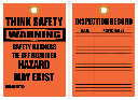 STC7 - Warning Think Safety Tag