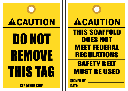 STC9 - Caution Do Not Remove Tag