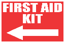 FA36 - First Aid Kit Left Sign