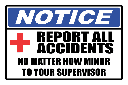 FA59 - Notice Report All Accident Sign