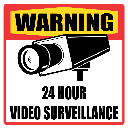 SE6 - Warning 24 Hour Video Surveillance Sign