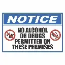 SE9 - Notice No Alcohol Or Drugs Sign