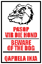 SE64 - Beware Of The Dog Sign