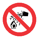 HZC-PV4 - No Water As Extinguisher Hazchem Warning Sign