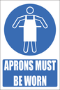 H1 - Aprons Must Be Worn Sign