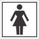 T28 - Ladies Toilet Sign