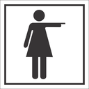 T54 - Womens Toilets Right Sign