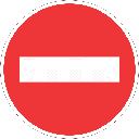 R3 - No Entry Road Sign