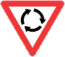 R2.2 - Yield At Mini Circle Road Sign