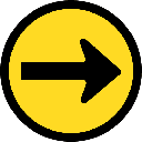 TR106 - Temporary Proceed Right Only Road Sign