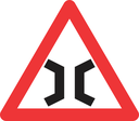 W326 - Narrow Bridge Road Sign