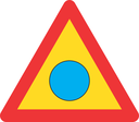 TW347 - Temporary Police Flashing Light Road Sign