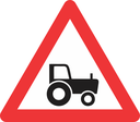 W352 - Agricultural Vehicles Road Sign