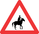 W356 - Horse & Rider Road Sign
