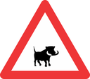 W358 - Warthog Road Sign