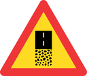 TW363 - Temporary Gravel Road End Road Sign