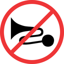 R206 - No Excessive Noise Road Sign
