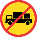 TR228 - Temporary No Delivery Vehicles Road Sign