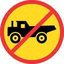 TR231 - Temporary No Construction Vehicles Road Sign