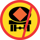 TR232 - Temporary No Vehicles Conveying Dangerous Goods Road Sign