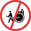 R234 - No Rickshaws Road Sign