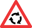 W201 - Traffic Circle Road Sign