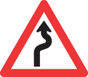 W208 - Winding Road (Right-Left) Road Sign