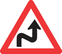 W210 - Combined Curves (Right-Left) Road Sign