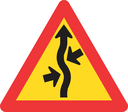 TW218 - Temporary Concealed Driveway (From Both Sides) Road Sign