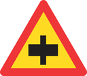 TW103 - Temporary Priority Crossroad On Non-Priority Road Road Sign