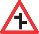 W109 - Staggered junctions (R-L) Road Sign