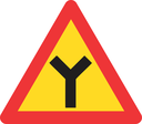 TW115 - Temporary Y-Junction Road Sign