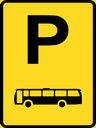 TR301-P - Temporary Bus Parking Road Sign