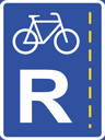R304 - Bicycle Lane Reservation Road Sign